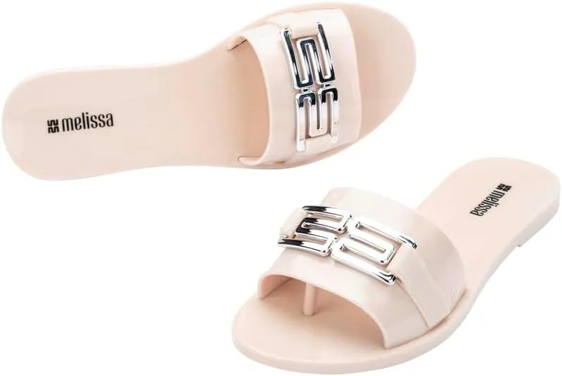 Melissa Babe M Chic Slide Sandals for Women – Stylish and Lightweight Slip-On with Comfortable Footbed, Durable MelFlex PVC, and Signature bubblegum Scent