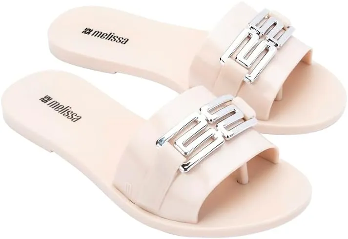 Melissa Babe M Chic Slide Sandals for Women – Stylish and Lightweight Slip-On with Comfortable Footbed, Durable MelFlex PVC, and Signature bubblegum Scent