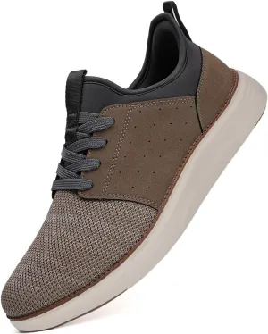Men Casual Dress Shoes Hands Free Slip On Laceless Fashion Sneakers Lightweight Breathable Walking Shoes Gym Tennis Athletic