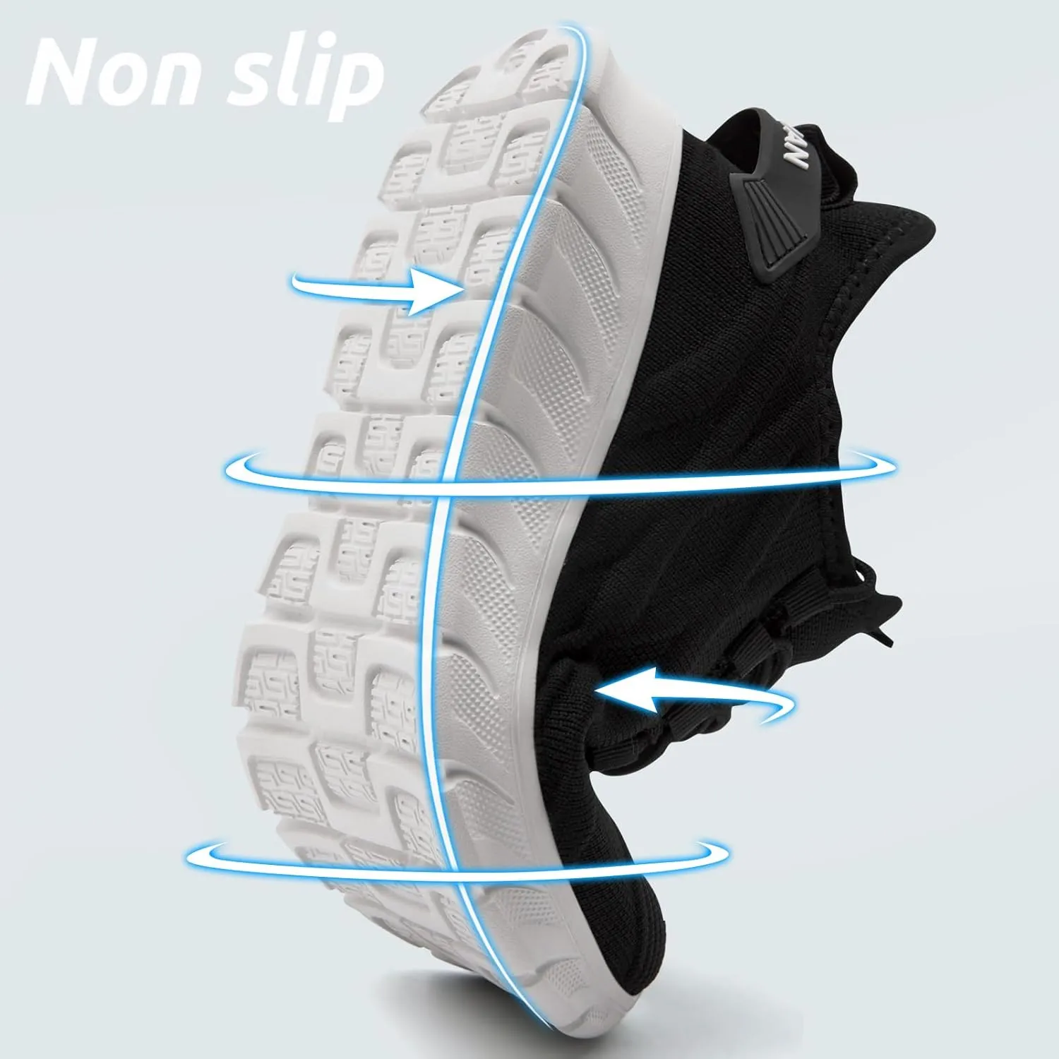 Men Running Shoes Tennis Walking Gym Slip On Workout Athletic Fashion Sneakers Lightweight Breathable Sport Jogging Casual Shoe