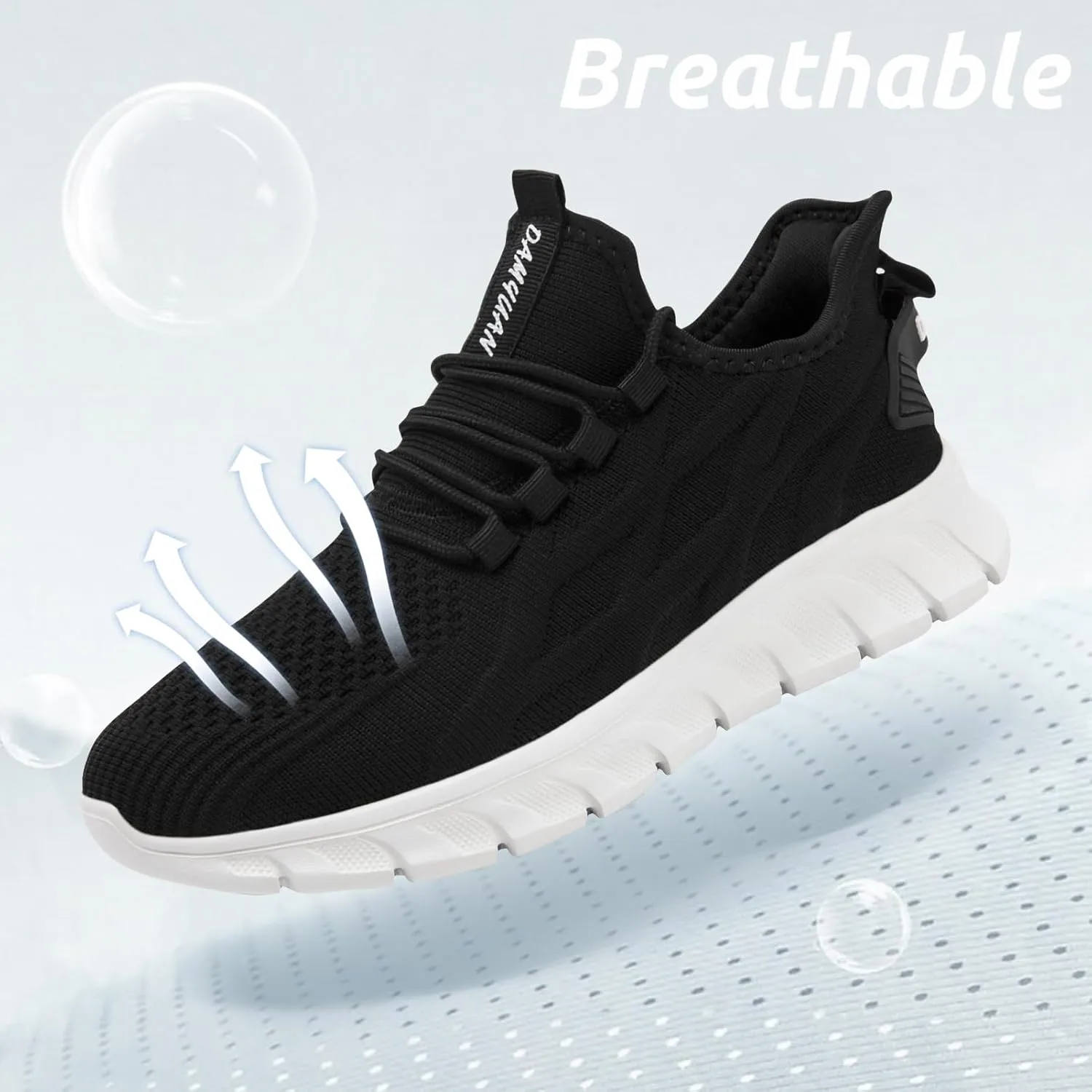 Men Running Shoes Tennis Walking Gym Slip On Workout Athletic Fashion Sneakers Lightweight Breathable Sport Jogging Casual Shoe