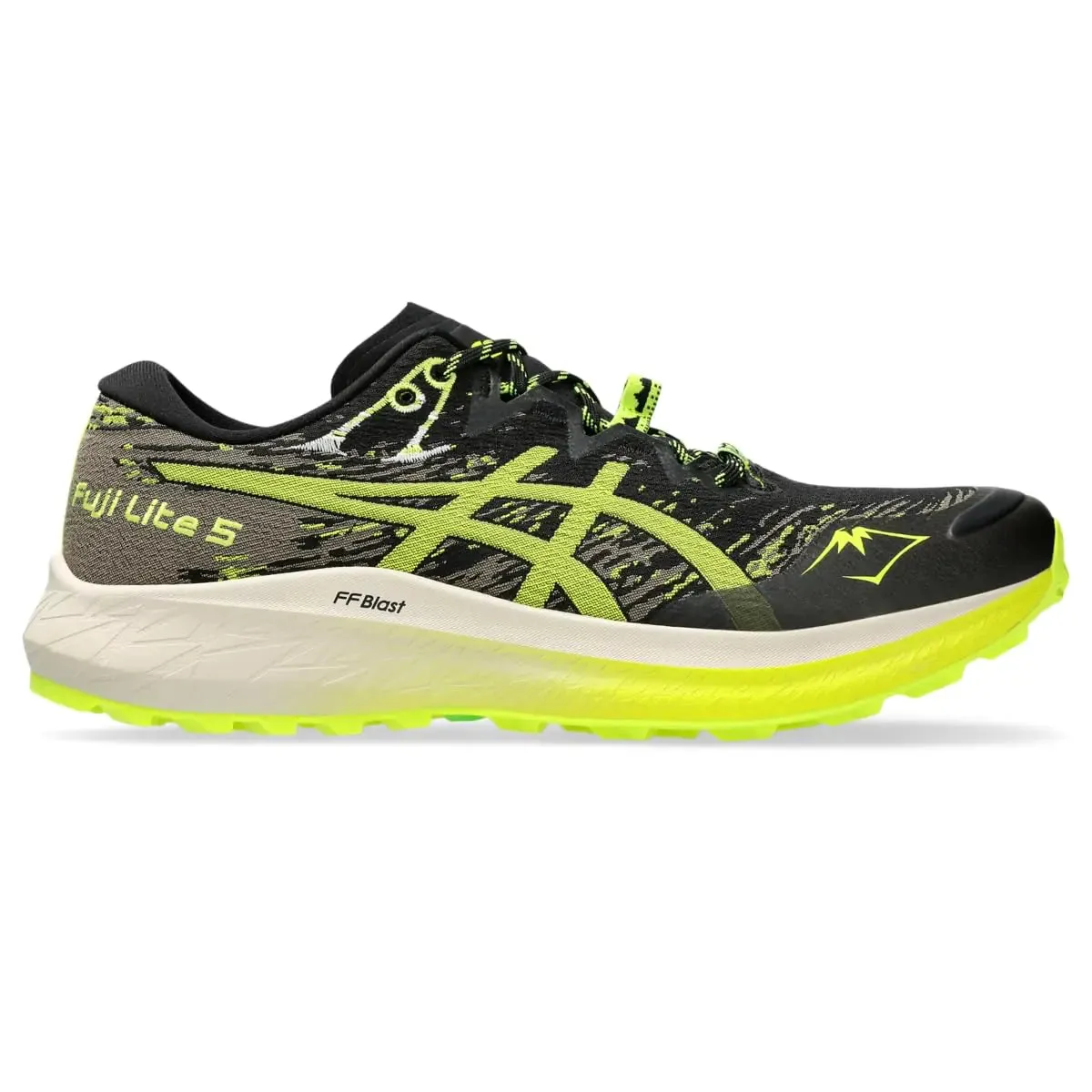 Mens 5 Shoes 7.5 Black/Safety Exclusive deal Yellow ASICS Running Affordable shipping Lite Fuji