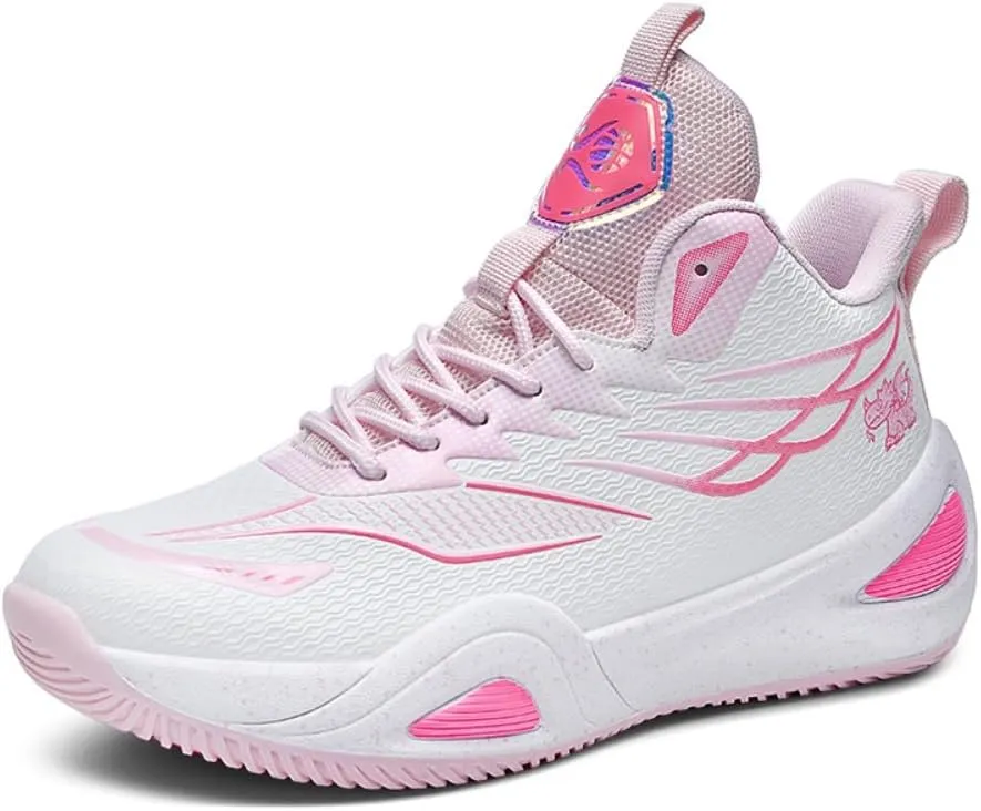 Men's Basketball Shoe High-Top Athletic Running Sneakers Outdoor Trainers Non-Slip Lightweight Cushioning Workout Sport Shoe