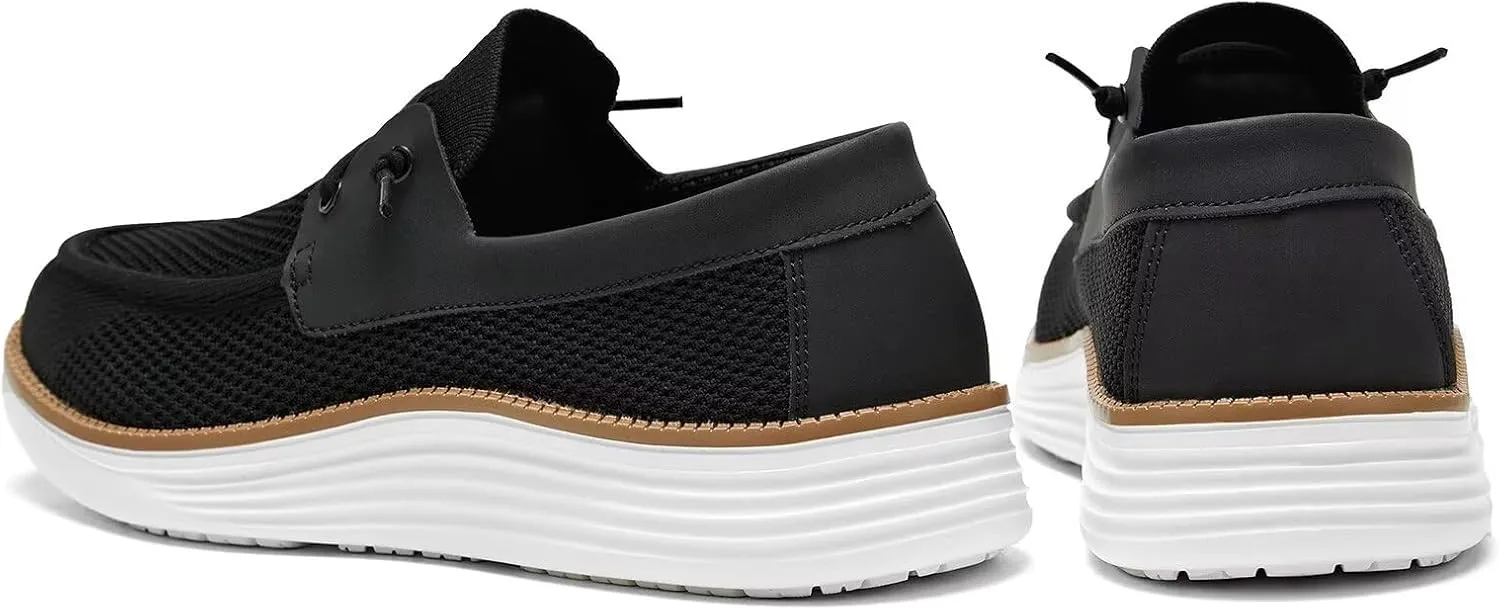 Mens Boat Shoes Casual Loafers Slip On Walking Dress Sneakers Mesh Business Oxfords Work Lightweight Soft Sole