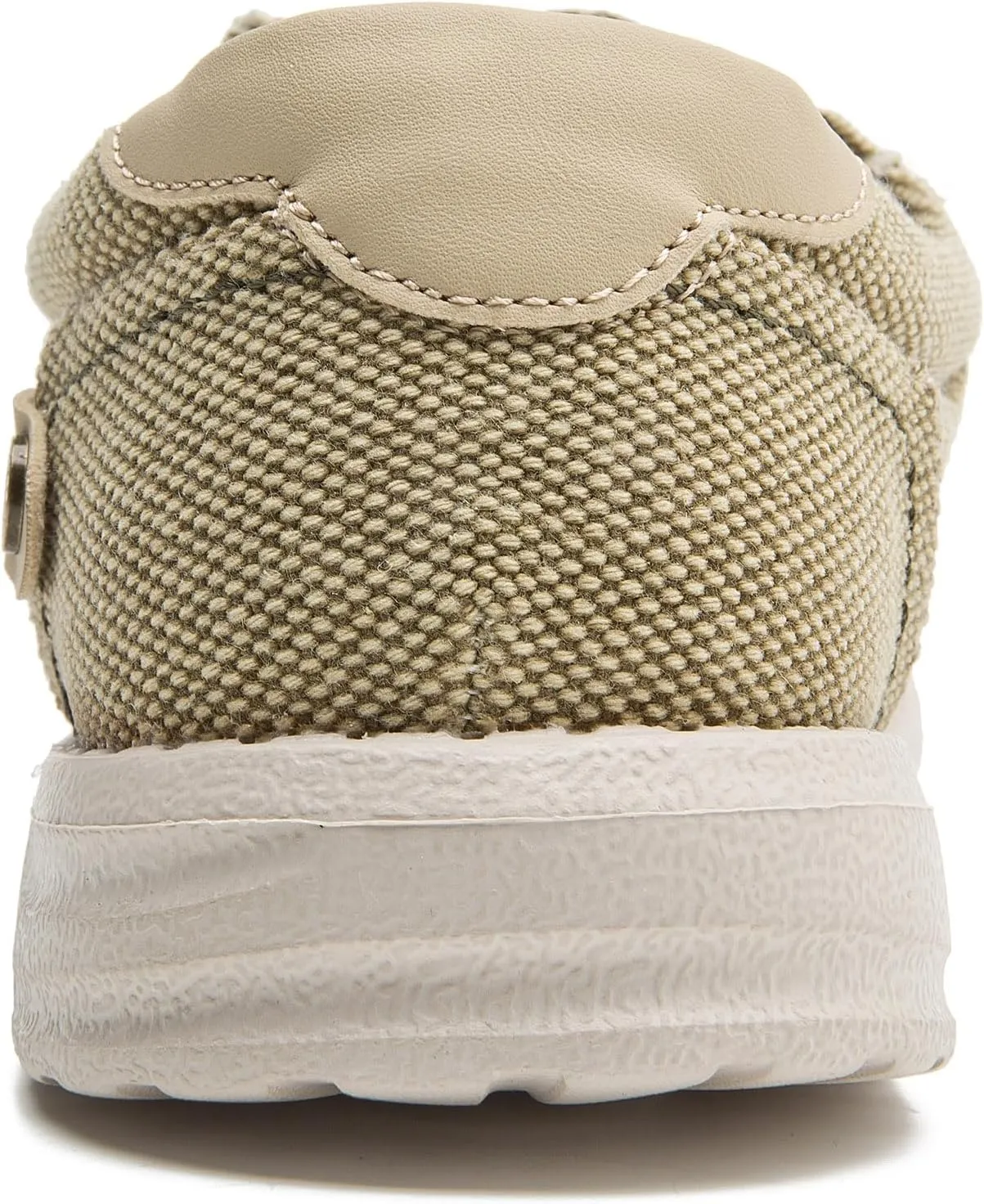 Men's Canvas Slip on Shoes Casual Hands Free Loafers Breathable Stretch Easy Walking Slip-Ons Lightweight Soft Boat Shoes
