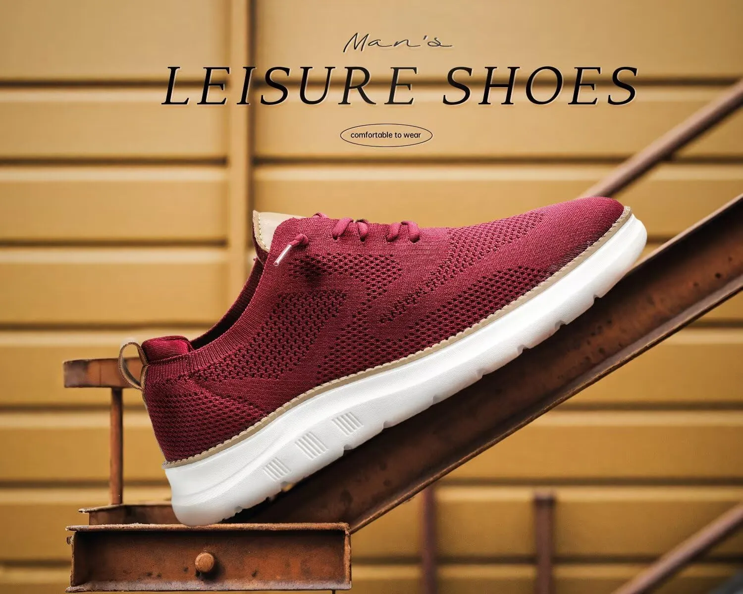 Mens Casual Dress Oxfords Shoes Fashion Mesh Business Walking Work Slip on Sneakers Comfortable Lightweight Soft Sole