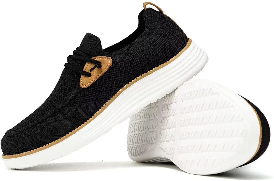 Mens Casual Loafers Shoes Slip On Fashion Walking Dress Sneakers Business Oxfords Work Lightweight Soft Sole