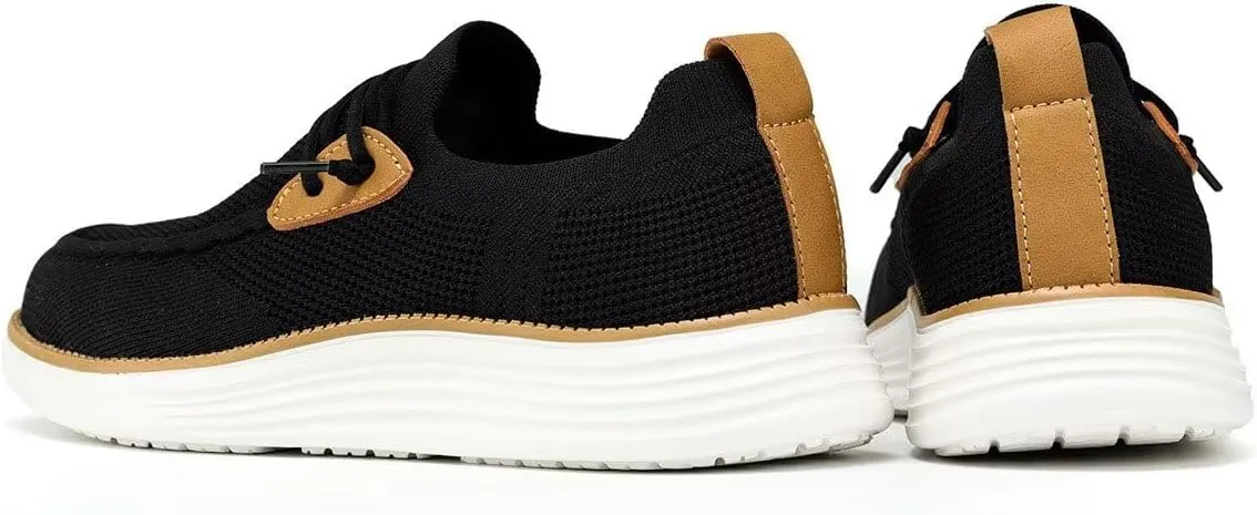 Mens Casual Loafers Shoes Slip On Fashion Walking Dress Sneakers Business Oxfords Work Lightweight Soft Sole