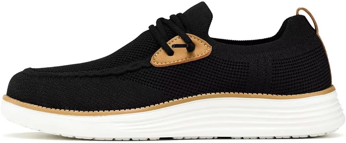 Mens Casual Loafers Shoes Slip On Fashion Walking Dress Sneakers Business Oxfords Work Lightweight Soft Sole