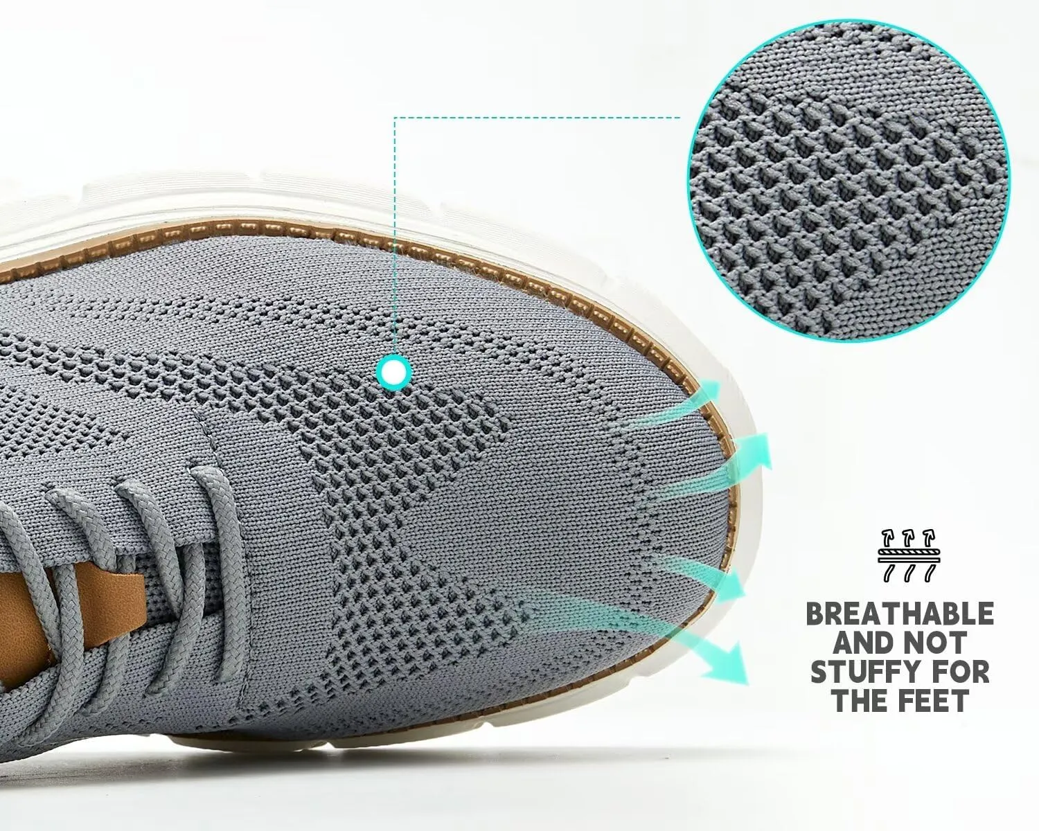 Mens Casual Oxfords Shoes Mesh Slip On Fashion Walking Dress Sneakers Work Lightweight Breathable Soft Sole