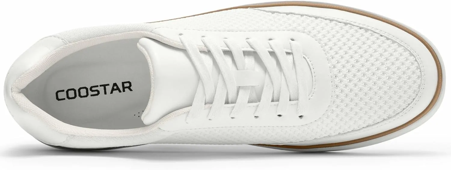 Mens Casual Shoes Breeze Mesh Dress Sneakers Lace-up Shoe Lightweight