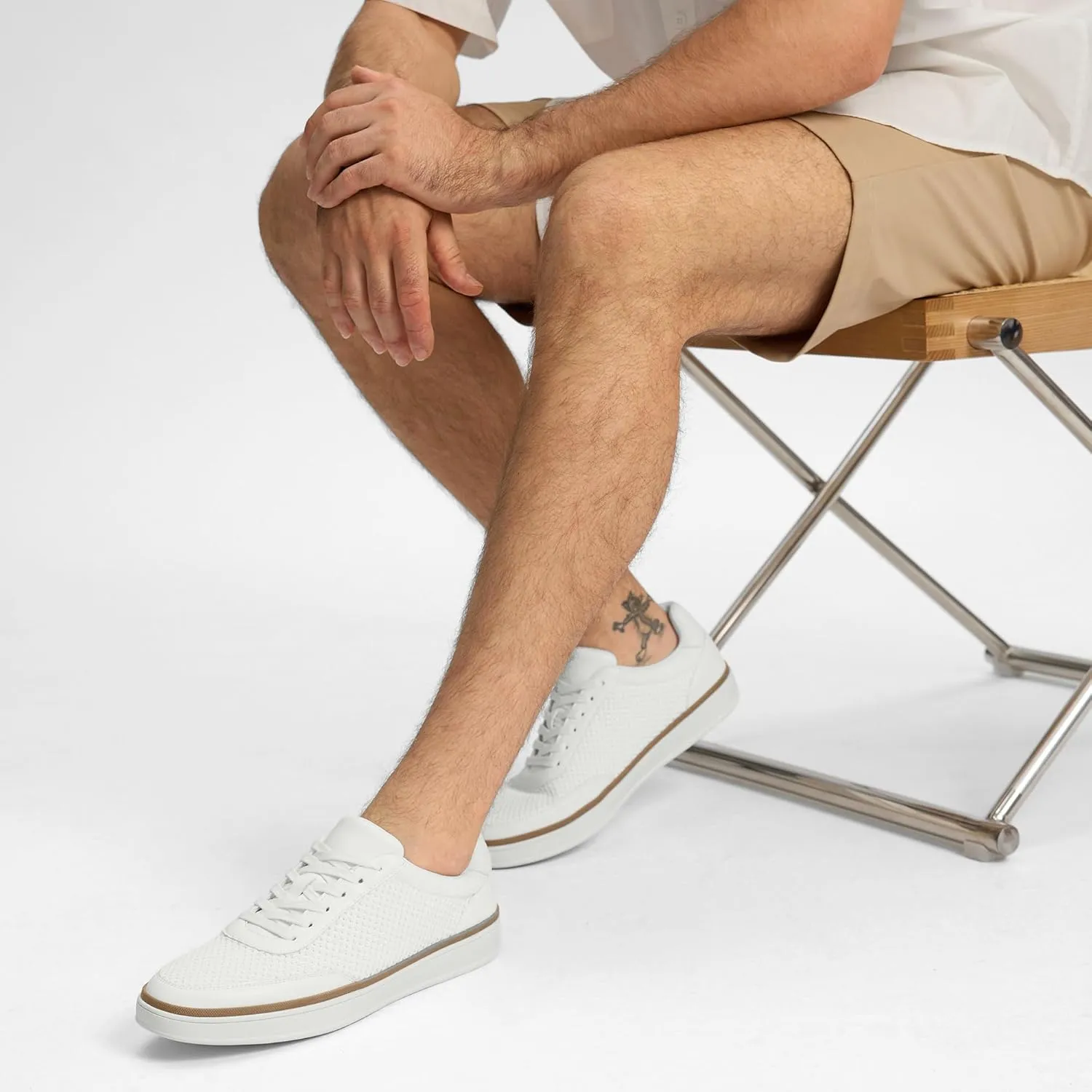 Mens Casual Shoes Breeze Mesh Dress Sneakers Lace-up Shoe Lightweight