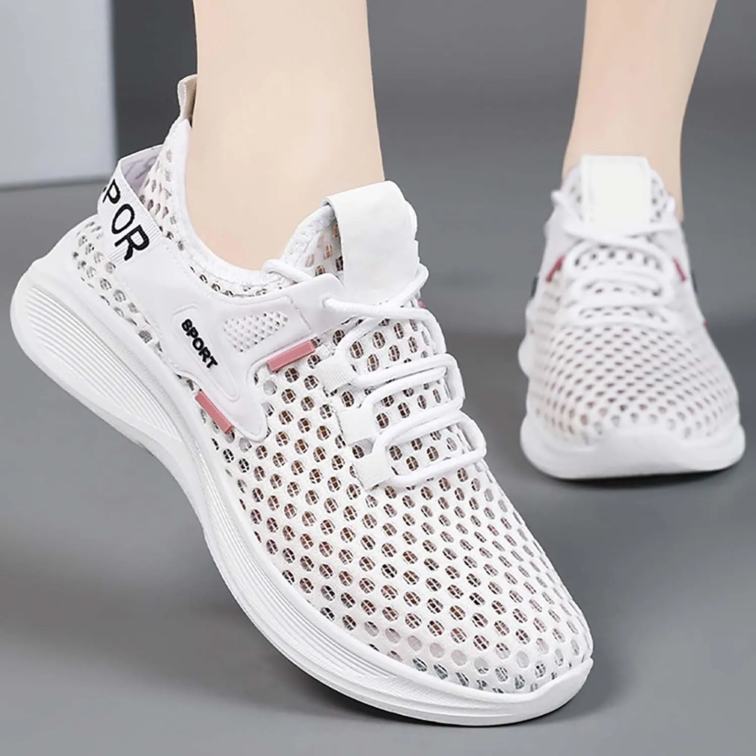 Mens Dress Shoes Casual Oxfords Shoes Knit Lightweight Non Slip Work Shoes Women Loafers Black Casual Shoes White Platform Sneakers White Tennis Shoe Loafers Shoe