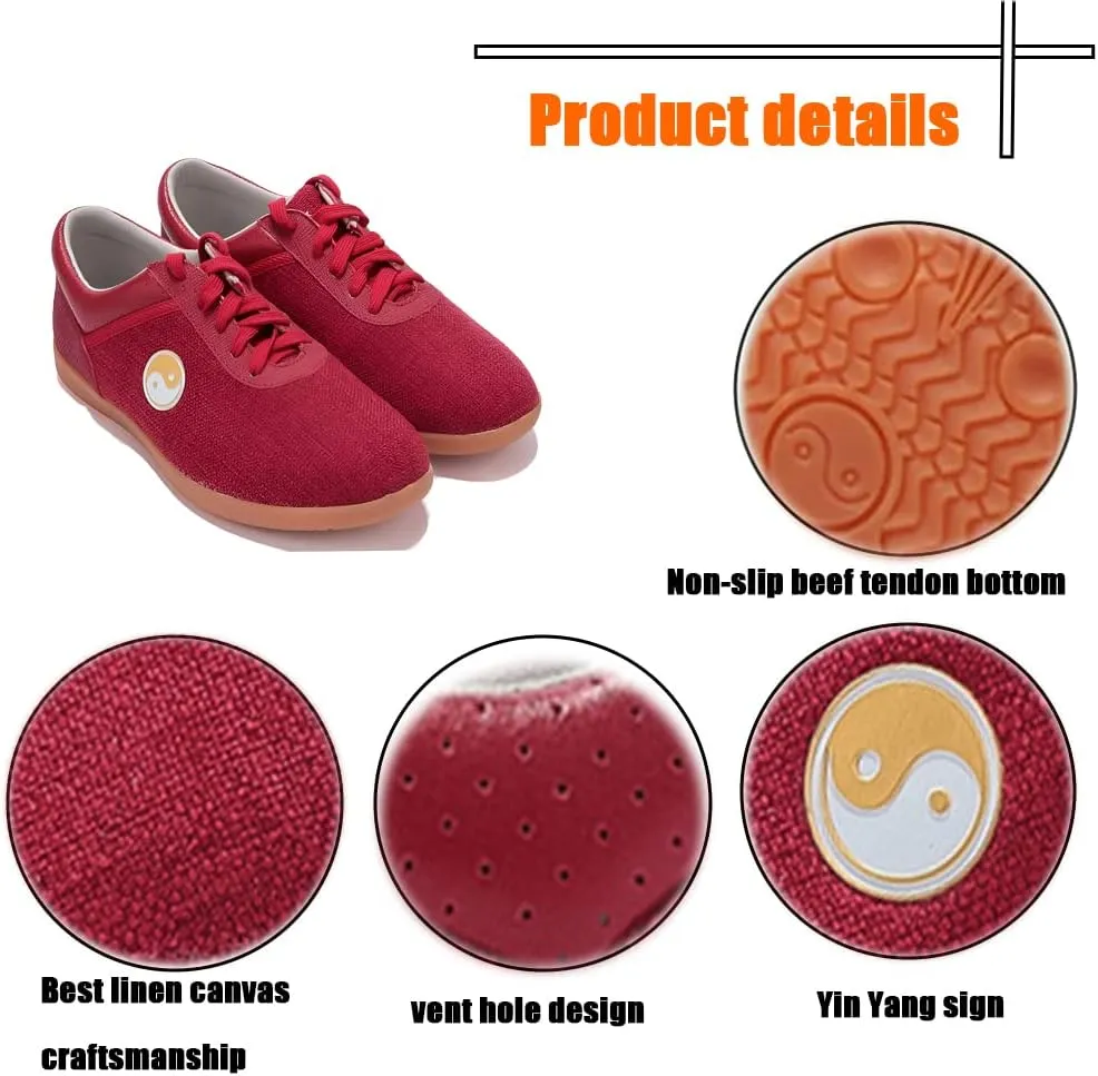Men's Kung Fu Tai Chi Shoes,Slip-on Style, Casual,Suitable for Indoor/Outdoor use