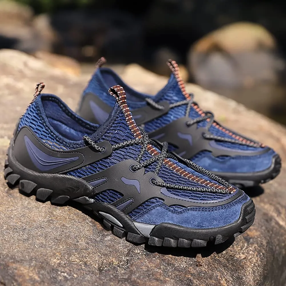 Men's Outdoor Hiking Shoes Summer Fashion Mesh Breathable Travel Shoes Field Adventure