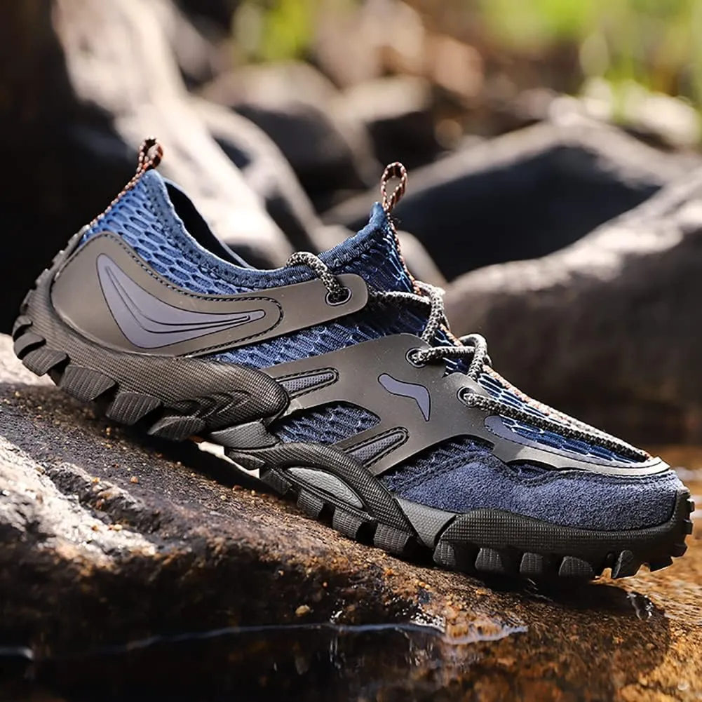Men's Outdoor Hiking Shoes Summer Fashion Mesh Breathable Travel Shoes Field Adventure