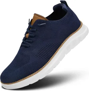 Mens Oxfords Casual Fashion Slip on Shoes Dress Business Sneakers Mesh Work Comfortable Lightweight Soft Sole