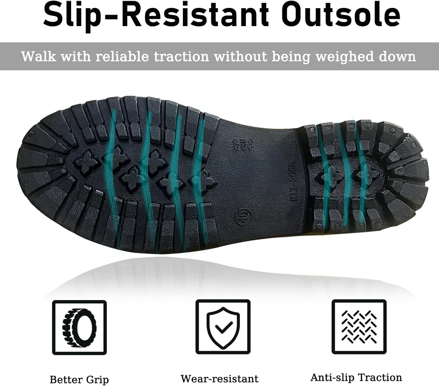 Mens Rain Boots Ankle Rubber Rain Boot Mens Waterproof Ankle Water Boots for Men Waterproof Garden Boots