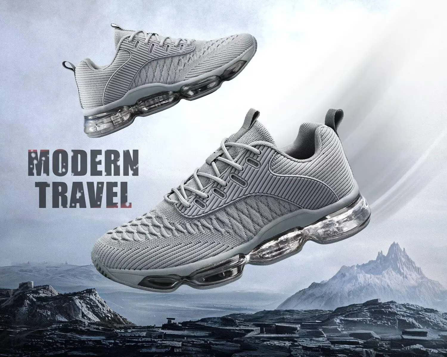 Mens Running Shoes Air Low Top Comfort Walking Lace Up Sneakers Breathable Fashion Tennis Sport Gym Fitness Cross Trainers