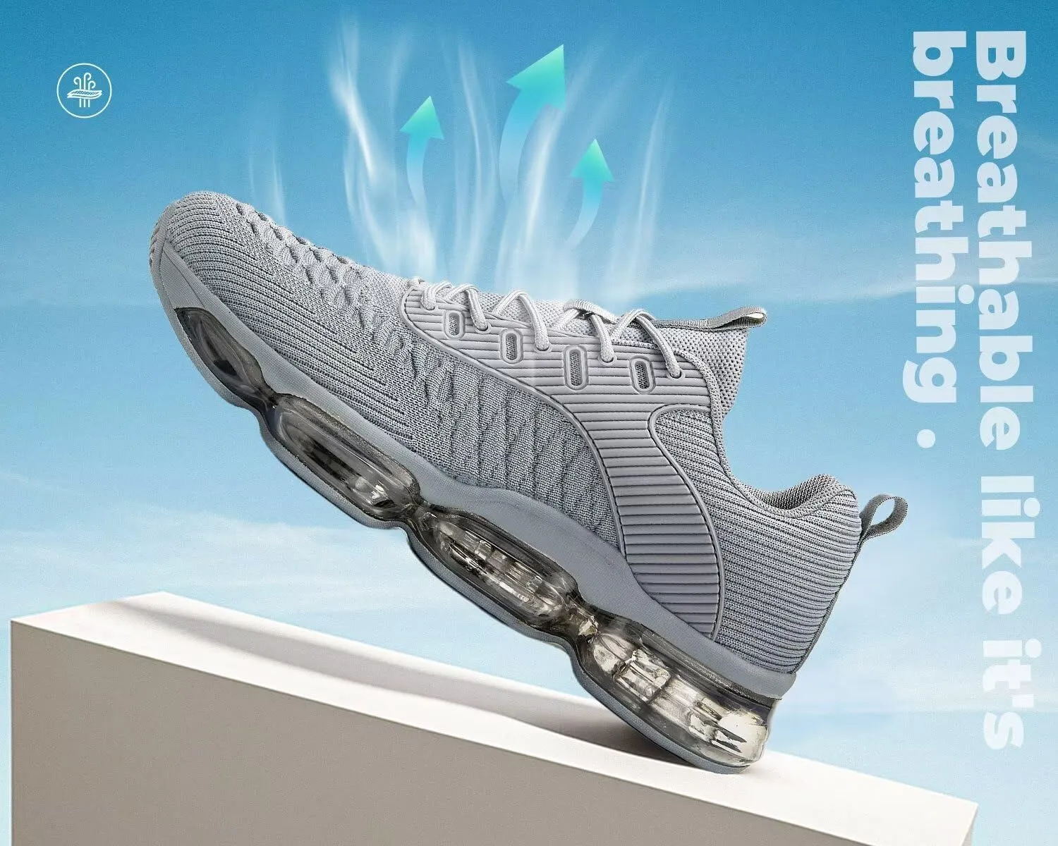 Mens Running Shoes Air Low Top Comfort Walking Lace Up Sneakers Breathable Fashion Tennis Sport Gym Fitness Cross Trainers