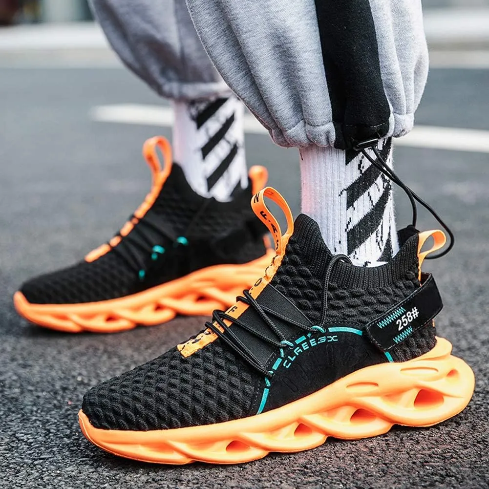 Mens Running Shoes Blade Sneakers Mesh Breathable Lightweight Tennis Walking Gym Shoes for Men