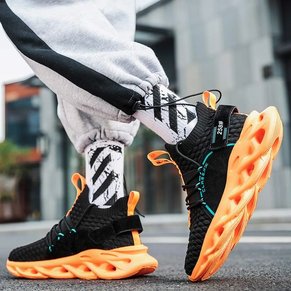 Mens Running Shoes Blade Sneakers Mesh Breathable Lightweight Tennis Walking Gym Shoes for Men