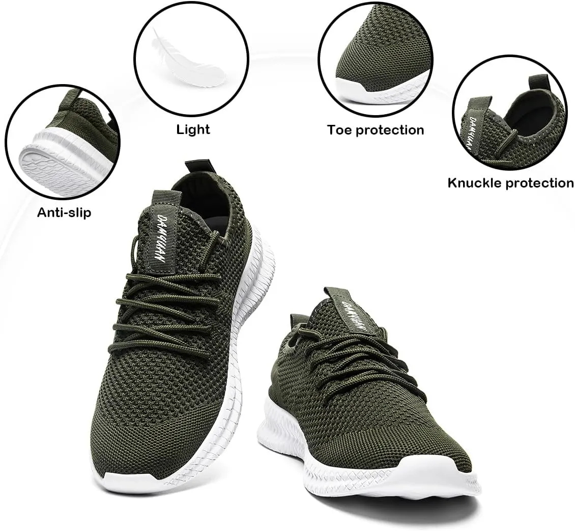 Men's Shoes Running Walking Sneakers Casual Tennis Slip on Shoes Lightweight Breathable Fashion Comfortable Workout Athletic for Shoes Gym Sport