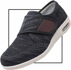 Men's Slip-On Loafers for Swollen Feet | Lightweight Canvas Walking Shoes with Memory Foam | Comfortable Casual Driving Slippers