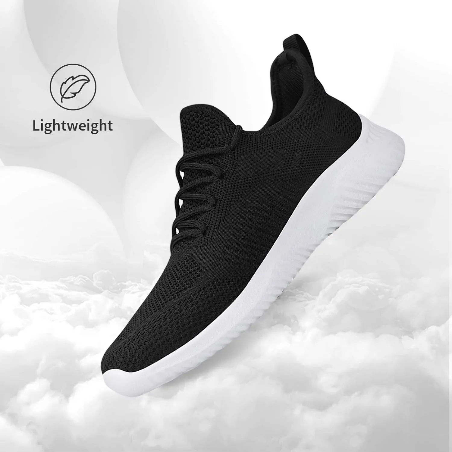 Mens Slip On Sneakers Non Slip Work Shoes Lightweight Mesh for Casual Tennis Running Walking Shoes