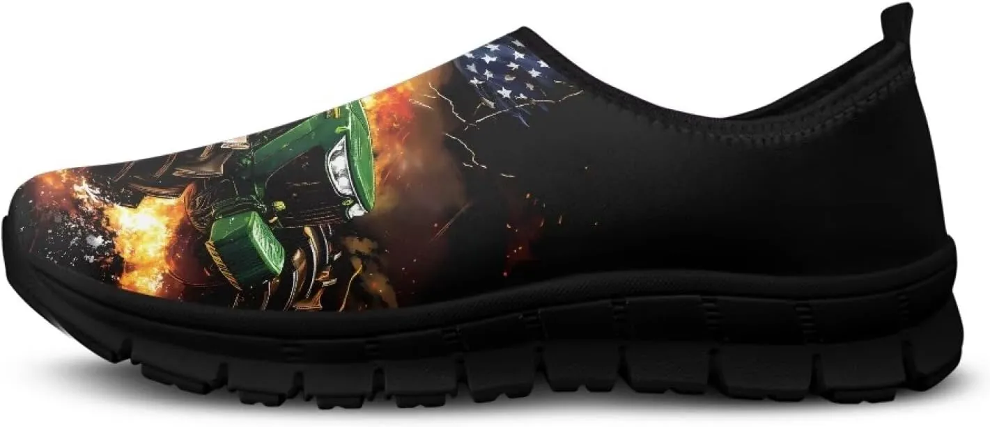 Mens Slip On Walking Shoes Lightweight Fashion Casual Shoes for Men Breathable Mesh Leisure Loafers Non Slip Soft Sneakers SizeUS 5-14