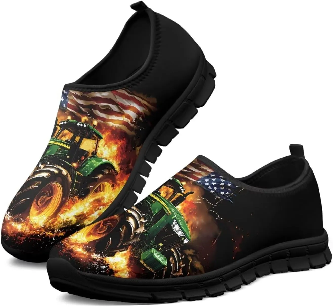 Mens Slip On Walking Shoes Lightweight Fashion Casual Shoes for Men Breathable Mesh Leisure Loafers Non Slip Soft Sneakers SizeUS 5-14
