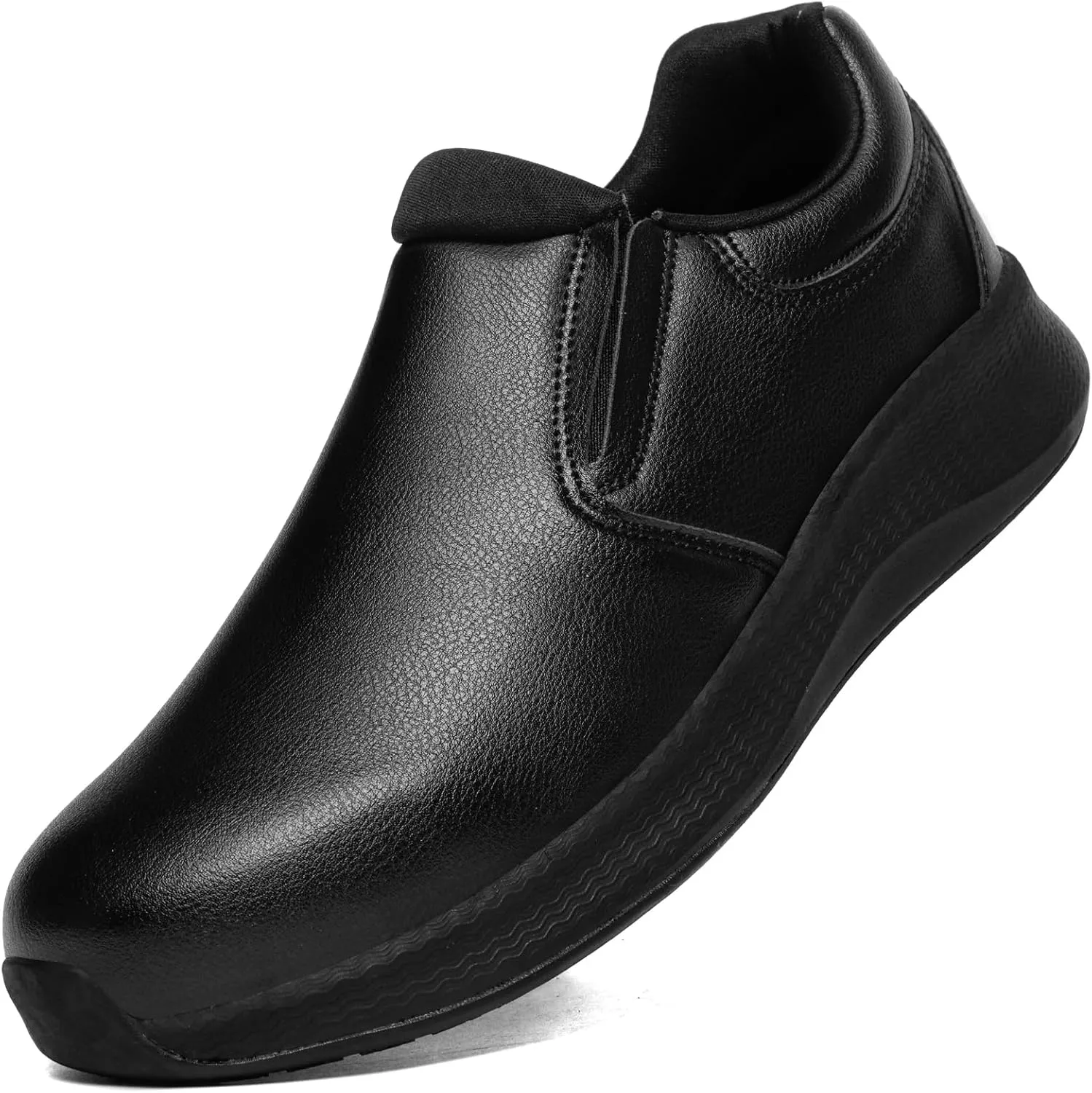 Men's Slip Resistant Work Shoes Food Service Shoes - Professional Oil Water Resistant Chef Shoes ，Suitable for Walking and Casual