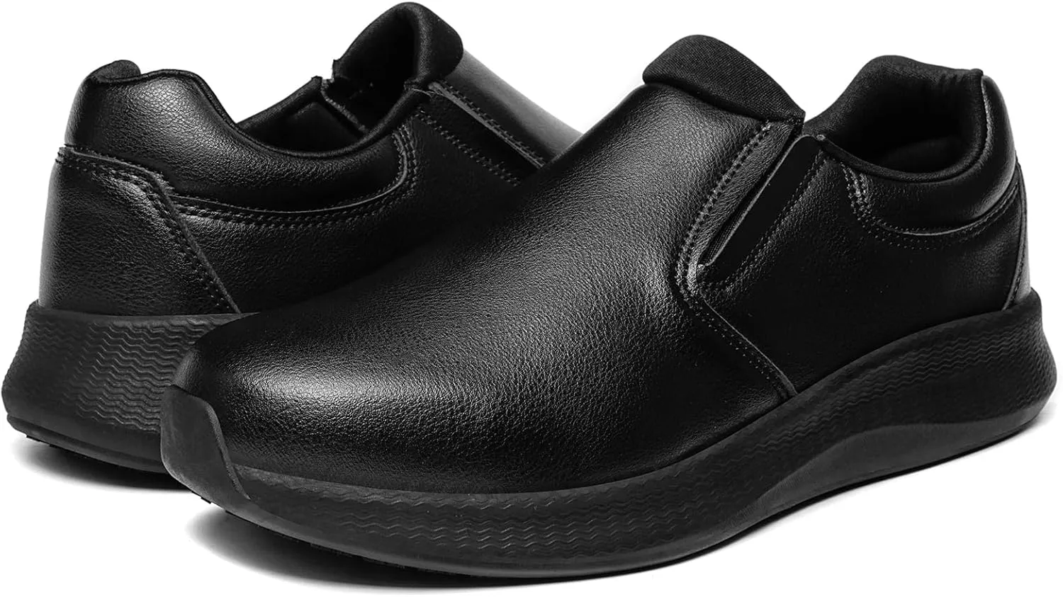 Men's Slip Resistant Work Shoes Food Service Shoes - Professional Oil Water Resistant Chef Shoes ，Suitable for Walking and Casual