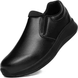 Men's Slip Resistant Work Shoes Food Service Shoes - Professional Oil Water Resistant Chef Shoes ，Suitable for Walking and Casual