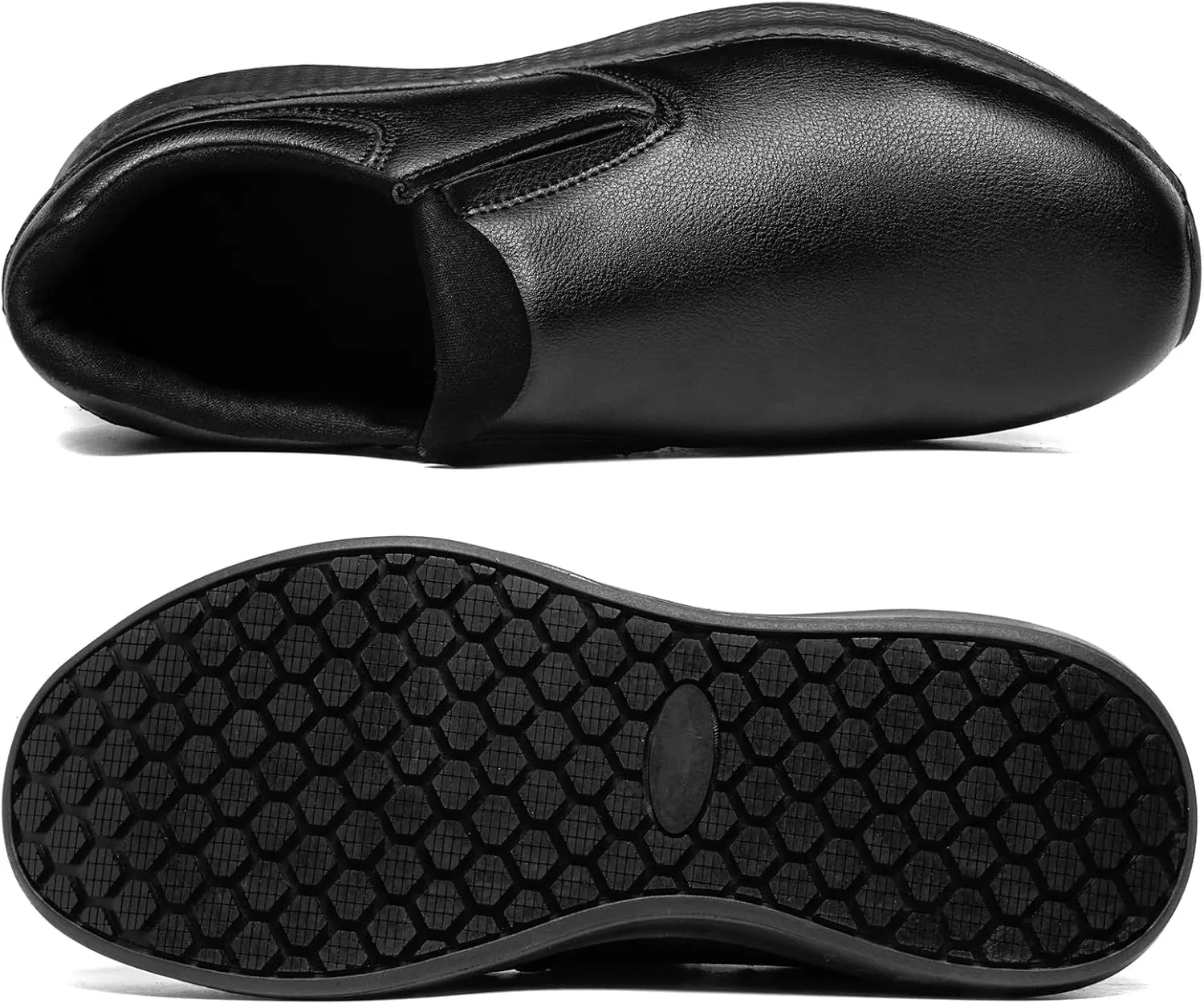 Men's Slip Resistant Work Shoes Food Service Shoes - Professional Oil Water Resistant Chef Shoes ，Suitable for Walking and Casual
