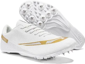 Men's Track Spikes Shoes Lightweight Professional Running Racing Jumping Sprint Shoe
