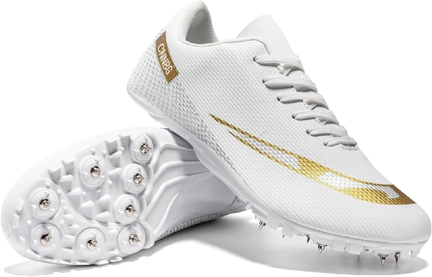 Men's Track Spikes Shoes Lightweight Professional Running Racing Jumping Sprint Shoe