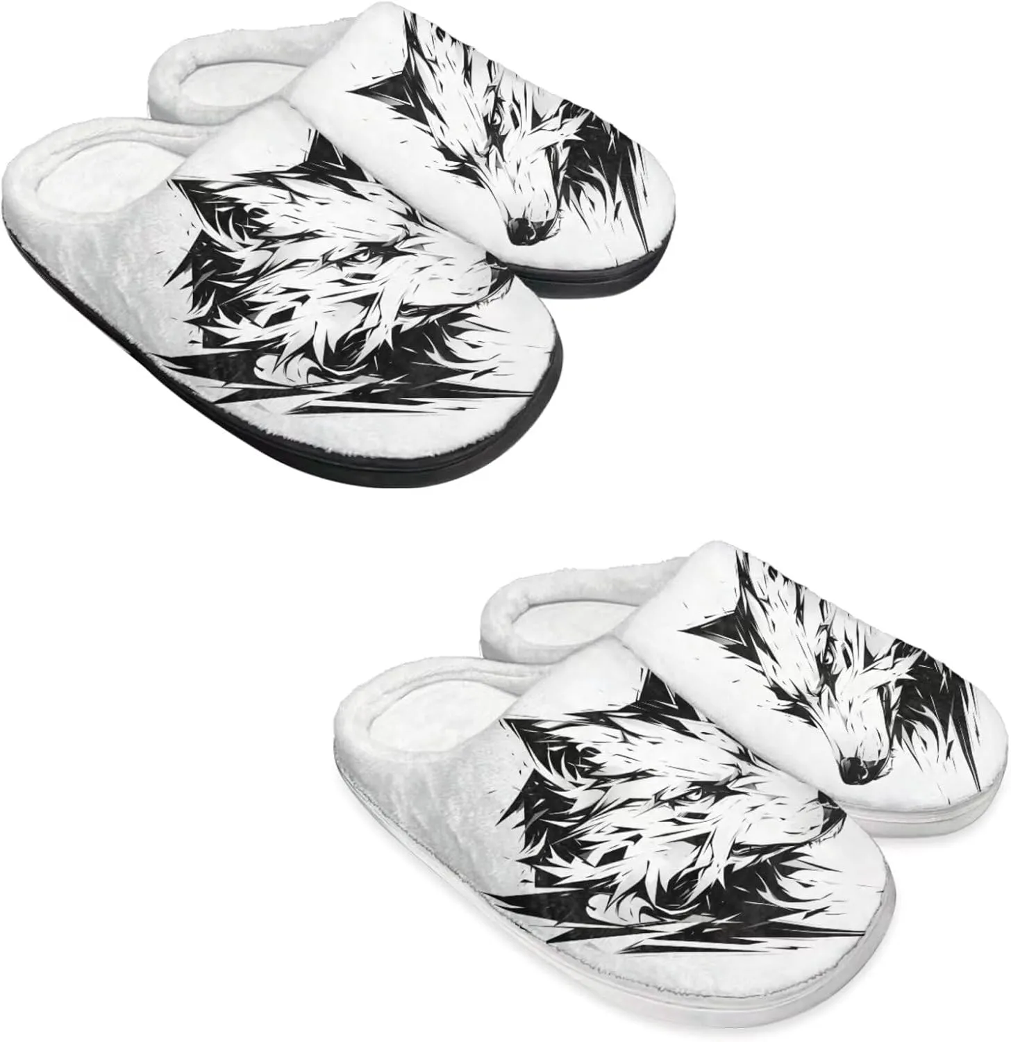 Men's Women's Non-slip Slippers, Flannel Warm Soft Cozy Slippers, House Bedroom Indoor/Outdoor Warm Shoes, Size 2-12