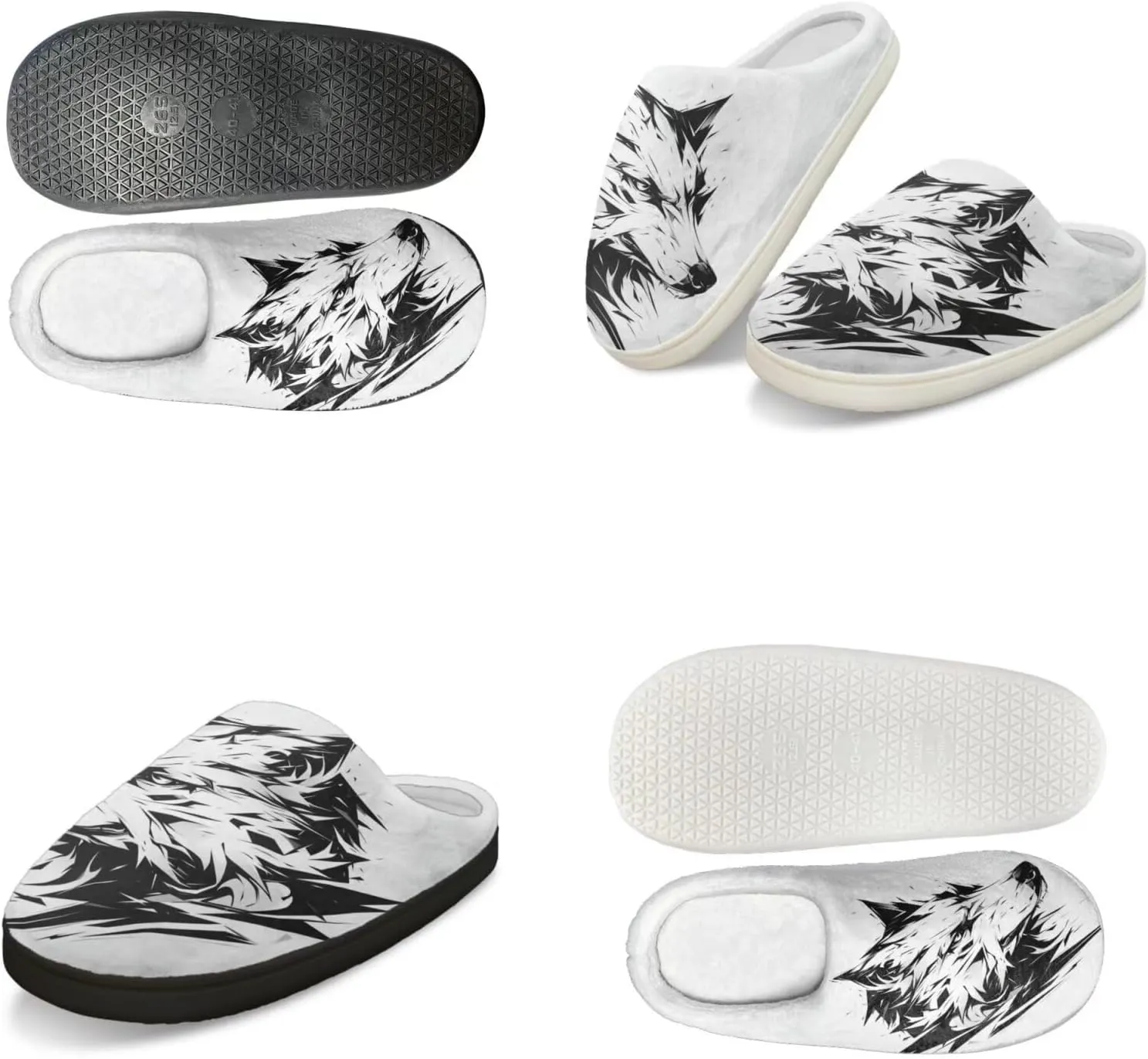 Men's Women's Non-slip Slippers, Flannel Warm Soft Cozy Slippers, House Bedroom Indoor/Outdoor Warm Shoes, Size 2-12