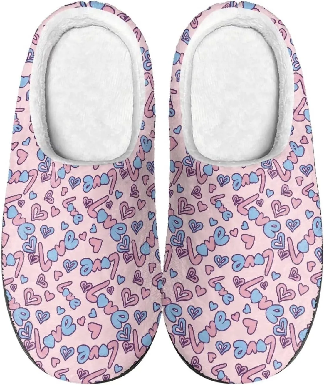 Men's Women's Non-slip Slippers, Flannel Warm Soft Cozy Slippers, House Bedroom Indoor/Outdoor Warm Shoes, Size 2-12