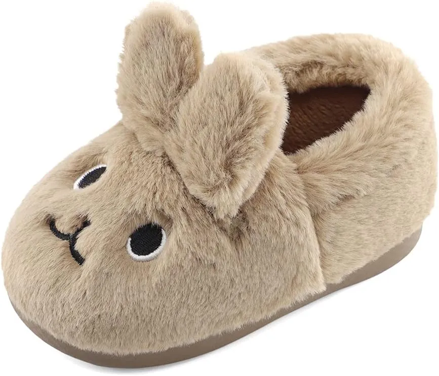MK MATT KEELY Toddler Girls Bunny Slippers Winter Warm Shoes Rabbit House Soft Slippers