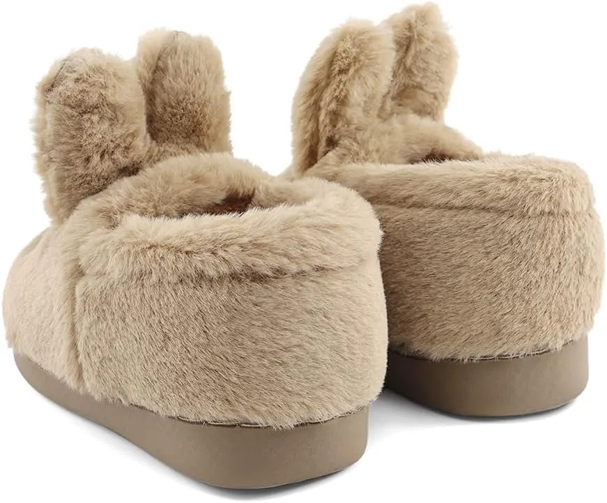 MK MATT KEELY Toddler Girls Bunny Slippers Winter Warm Shoes Rabbit House Soft Slippers