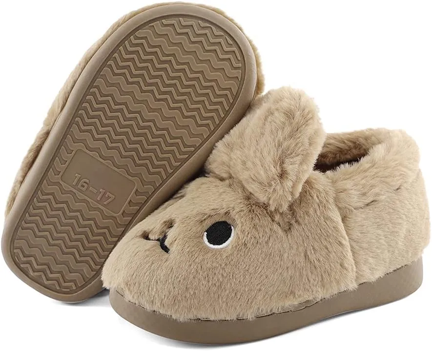 MK MATT KEELY Toddler Girls Bunny Slippers Winter Warm Shoes Rabbit House Soft Slippers