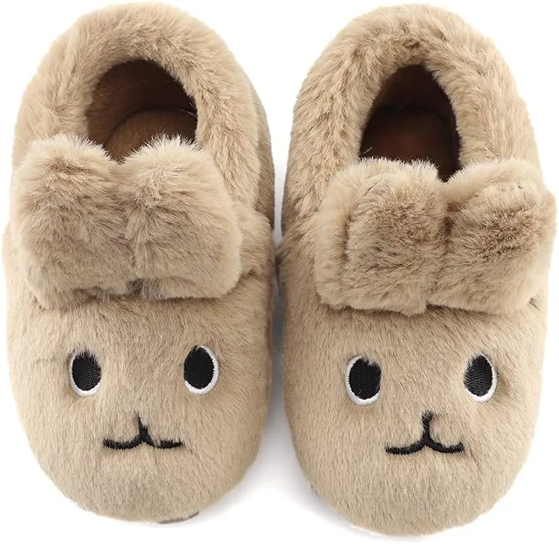 MK MATT KEELY Toddler Girls Bunny Slippers Winter Warm Shoes Rabbit House Soft Slippers