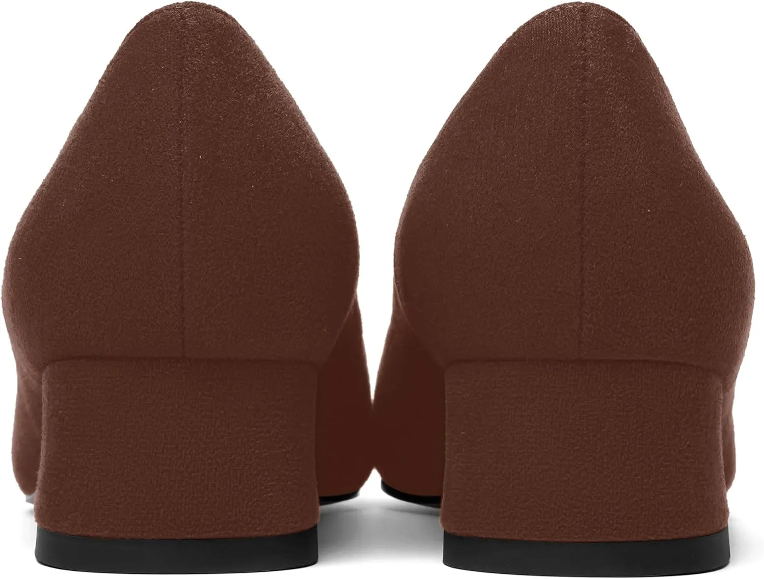 MOVINSTEPS Womens Dating Slip On Suede Dress Pointed Toe Chunky Low Heel Pumps Shoes 1.5 Inch