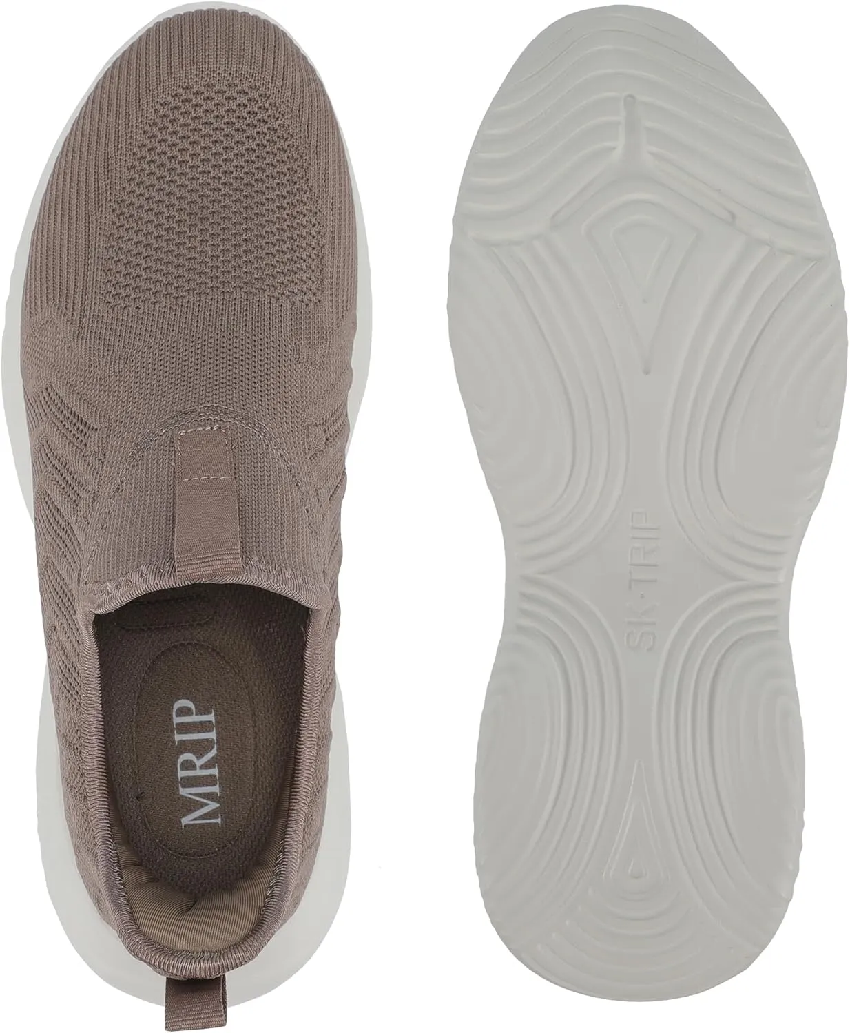 MRIP Mens Slip On Walking Shoes Lightweight Non Slip Gym Workout Running Shoes Mesh Breathable Cushion Fashion Tennis Athletic Casual Sneakers