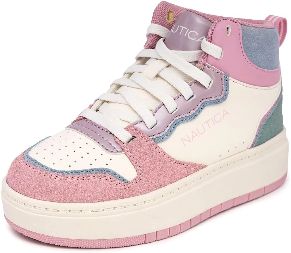 Nautica Kids Sneaker: Lace-Up Fashion Shoe with Boot-Like High Top Design for Boys and Girls (Big Kid/Little Kid Sizes) - Horizon