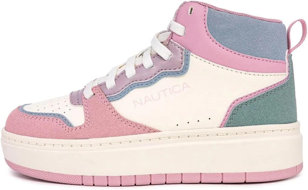 Nautica Kids Sneaker: Lace-Up Fashion Shoe with Boot-Like High Top Design for Boys and Girls (Big Kid/Little Kid Sizes) - Horizon