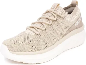 Nautica Women's Fashion Sneaker Lace-Up Running Shoe Casual Max Cushioning Walking Tennis Sneaker