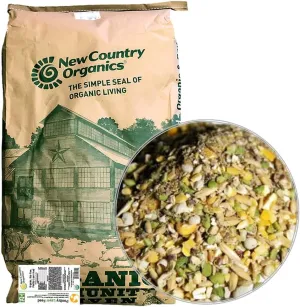 New Country Organics | Classic Layer Feed for Laying Hens | Soy-Free | 17% Protein | Certified Organic and Non-GMO | 25 lbs